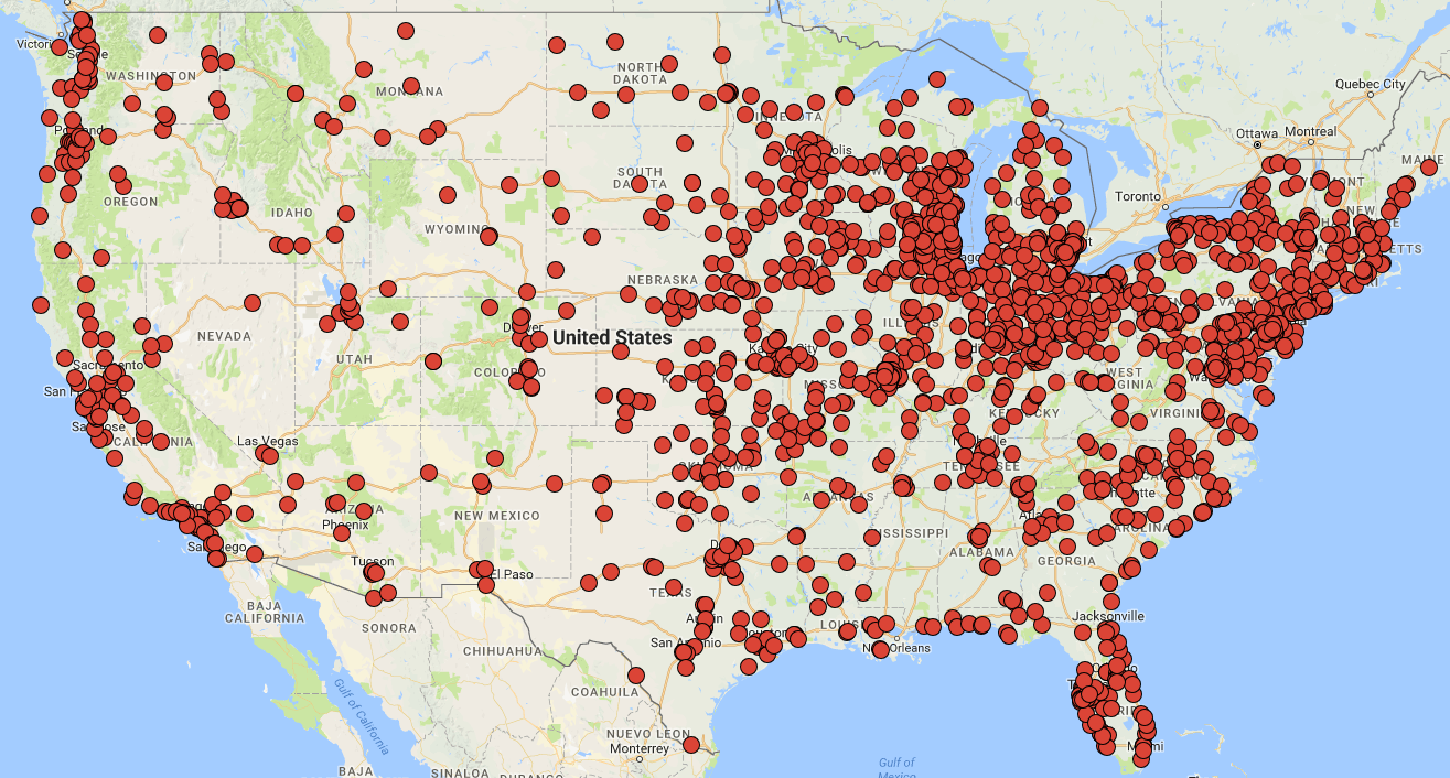 Call center map